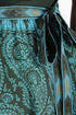 Embroidered linen belt with pocket